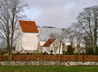 Her er et billede af Lindknud Kirke
